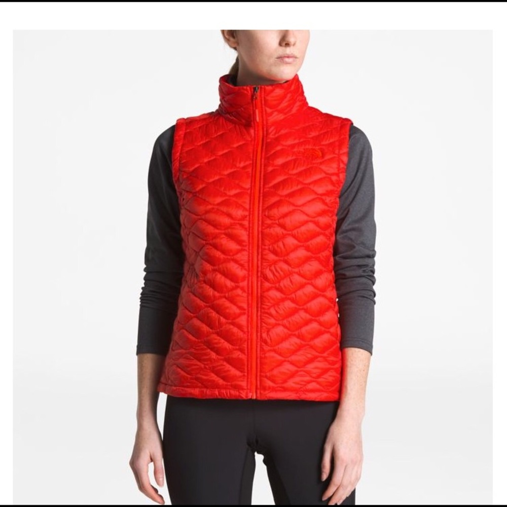 North Face Thermoball Vest Orange